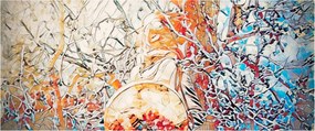 Obraz - Mozaiková abstrakcia (120x50 cm)