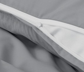 Posteľná bielizeň z perkálu, štandardná veľkosť, sivá