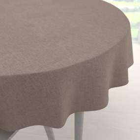 Biante Dekoračný okrúhly obrus BKW-204 Sivohnedý žíhaný Ø 100 cm