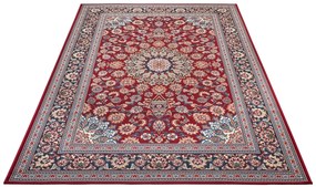 Hanse Home, Kusový koberec Flair 105716 Red Blue – na von aj na doma, 120x180, červená, chodba / predsieň