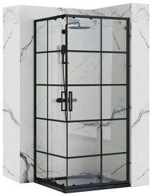 Sprchový kút Rea CONCEPT 80x80 cm čierny