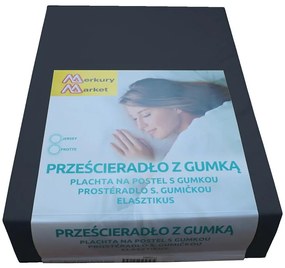 Plachta na posteľ jersey 90x200 kol. 6148 čierna
