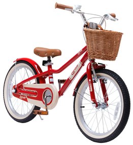 Detský bicykel Lovely City 16" s košíkom RoyalBaby RB16B-38 - červený