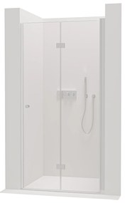 Cerano Volpe, skladacie sprchové dvere 100x190 cm, 6mm číre sklo, chrómový profil, CER-CER-423303