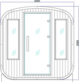 BPS-koupelny Záhradná kombinovaná sudová sauna 2v1 HYD-4767 - Infrasauna + fínska sauna 200x200, 4-6 osôb