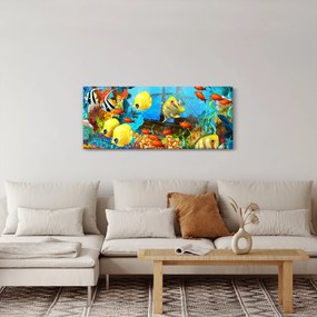 Obraz - Farebný koralový útes (120x50 cm)