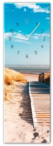 Nástenné hodiny Styler Glassclock Sunny, 20 × 60 cm