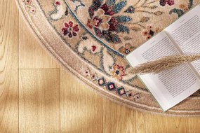 Koberec Agnella Isfahan Amara svetlobéžový kruh