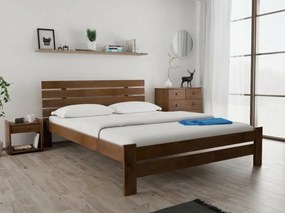 Posteľ PARIS zvýšená 120 x 200 cm, dub Rošt: S latkovým roštom, Matrac: Matrac DELUXE 10 cm