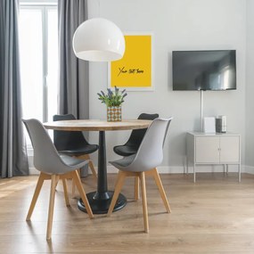 Jedálenská stolička NANTES sivá