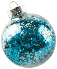 DECOLED Súprava ozdôb, d. 8 cm, tyrkysová