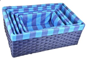 Úložný box modrý Rozměry (cm): 48x30, v. 18