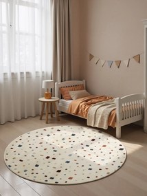 Hanse Home, Detský koberec Adventures 106419 Cream Multicolor kruh, 160x160 (priemer) kruh, viacfarebná, detská izba