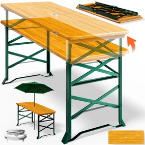 InternetovaZahrada Výškovo nastaviteľný pivný stôl - 170x50x75-105 cm