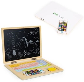 Detský edukačný laptop Topka hnedý