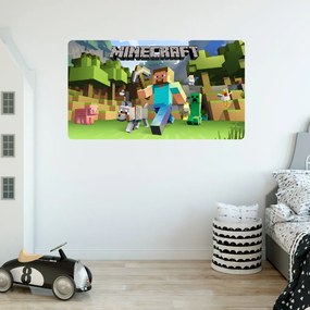 Textilná nálepka na stenu "Minecraft" Veľkosť: 60 cm