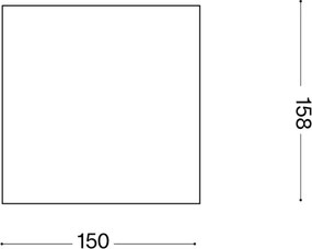 Ideal Lux - Vonkajšie bodové svietidlo TECHO 1xGU10/20W/230V 15x15 cm IP54 hnedé