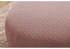 Ružová podnožka z textílie bouclé Saint-Germain – Bobochic Paris