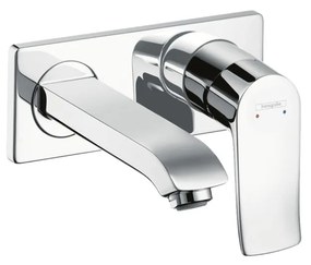 Hansgrohe Metris - Páková umývadlová batéria LowFlow 3,5 l/min pod omietku s výtokom 165 mm, chróm 31251000