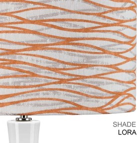 Elstead MILO-PN-TL-LORA - Stolná lampa MILO 1xE27/60W/230V biela/oranžová