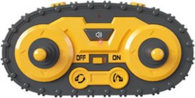 LEAN Toys Pásové rýpadlo na zostavenie DIY s diaľkovým ovládaním RC, 133 dielov