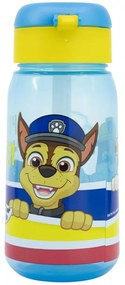 Plastová fľaša na pitie so slamkou a viečkom Tlapková patrola - Paw Patrol - 510 ml