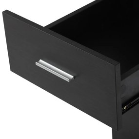 Kancelársky stôl 3218 OAK, čierny a dubový