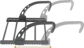 VILDE Sušiak na radiátor s nastaviteľnou šírkou VILDE, 45-83 x 35 x 18,5 cm