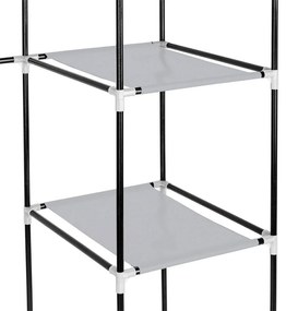 Mobilný šatník 130x45x170 cm-Tmavomodrý