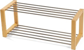 Noela Kovový botník v dekore dreva NEX 2 poschodia