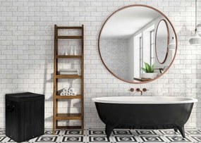 Dvojkomorový bambusový kôš na bielizeň Soren - čierny