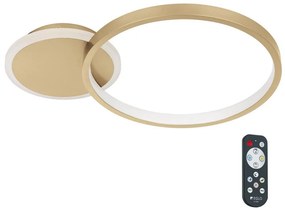 Eglo 900423 - LED Stmievateľné stropné svietidlo GAFARES LED/15W/230V zlatá + DO