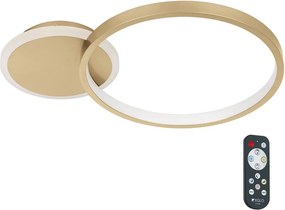 Eglo 900423 - LED Stmievateľné stropné svietidlo GAFARES LED/15W/230V zlatá + DO