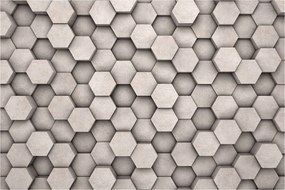 Obraz - Hexagóny v betónovom dizajne (90x60 cm)