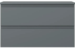 Mexen Orio, kúpeľňová skrinka 80 cm s hornou časťou, 2 zásuvky, grafitová matná, 91A10-08047-2-BFFC66