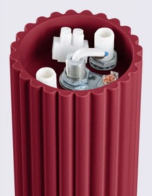 Vínovočervené stropné svietidlo so skleneným tienidlom ø 12 cm Orbital – Sollux