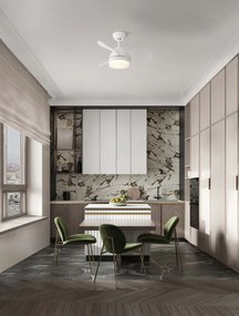 LED biele designové stropné svietidlo Nerina s diaľkovým ovládaním