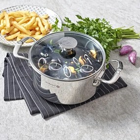 De Buyer 3427.24 - Hrniec MILADY 24 cm s pokrievkou, z nehrdzavejúcej ocele