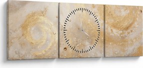 Obraz - Vzorovaná textúra (s hodinami) (90x30 cm)