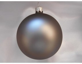 Vianočné gule 7 cm - mat SET/6ks - šedá matná šedá matná