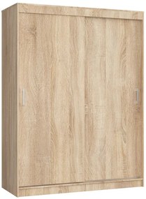 Šatníková skriňa s posuvnými dverami 150 cm CLP mono dub sonoma