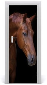 Samolepiace fototapety na dvere kôň portrét 95x205 cm