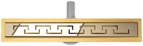Rea Pro, lineárny odtokový žľab 90cm GREEK, zlatá lesklá, REA-G8030