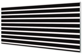 Nástenný panel  Pravidelné čierne pruhy 120x60 cm