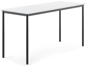 Stôl BORÅS, 1800x700x900 mm, laminát - biela, antracit