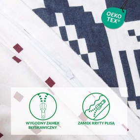 VIANOČNÉ FLANELOVÉ OBLIEČKY FLANELOVE 140X200 CM, 1KS 70X80 CM VZOROVANÉ