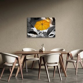 Obraz žltého dáždnika (70x50 cm)