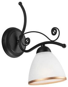 Nástenná lampa RETRO II 1xE27/60W/230V čierna matná