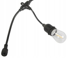 Verk 12300 LED Vonkajšia dekoračná reťaz girlanda 10 žiaroviek, IP44, 10 m