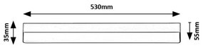Rabalux 78048 podlinkové LED svietidlo Band 2, 53 cm, biela